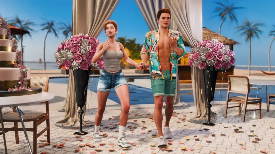 【 哎呀.. 我的比基尼去哪儿了？！ 】
官中汉化版